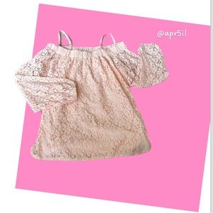 Flowered Lace Top - Fits Like Small